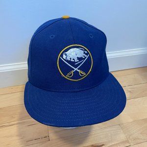 Vintage Buffalo Sabres Hat New Era 100% Wool Made in USA Size 7 1/4